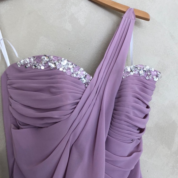 NWT Sorella Vita chiffon homecoming prom cocktail dress 8358 - Picture 1 of 5
